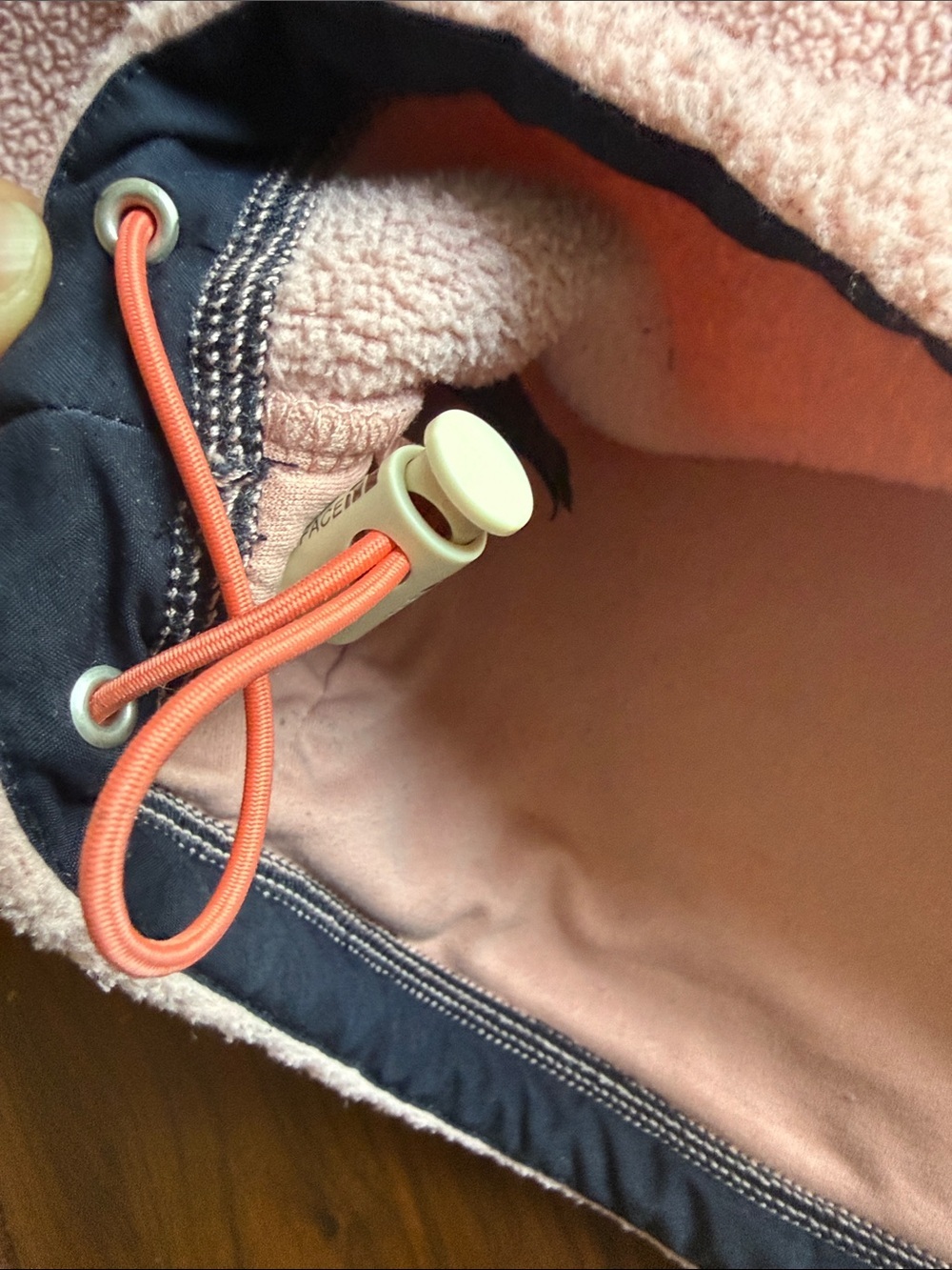 NorthFace - Colorblock Sherpa Fleece Pullover - Coral & Blush - 3XL - woman - Picture 8 of 12